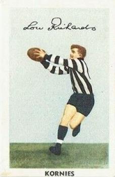 1951 Kornies Footballers in Action #8 Lou Richards Front
